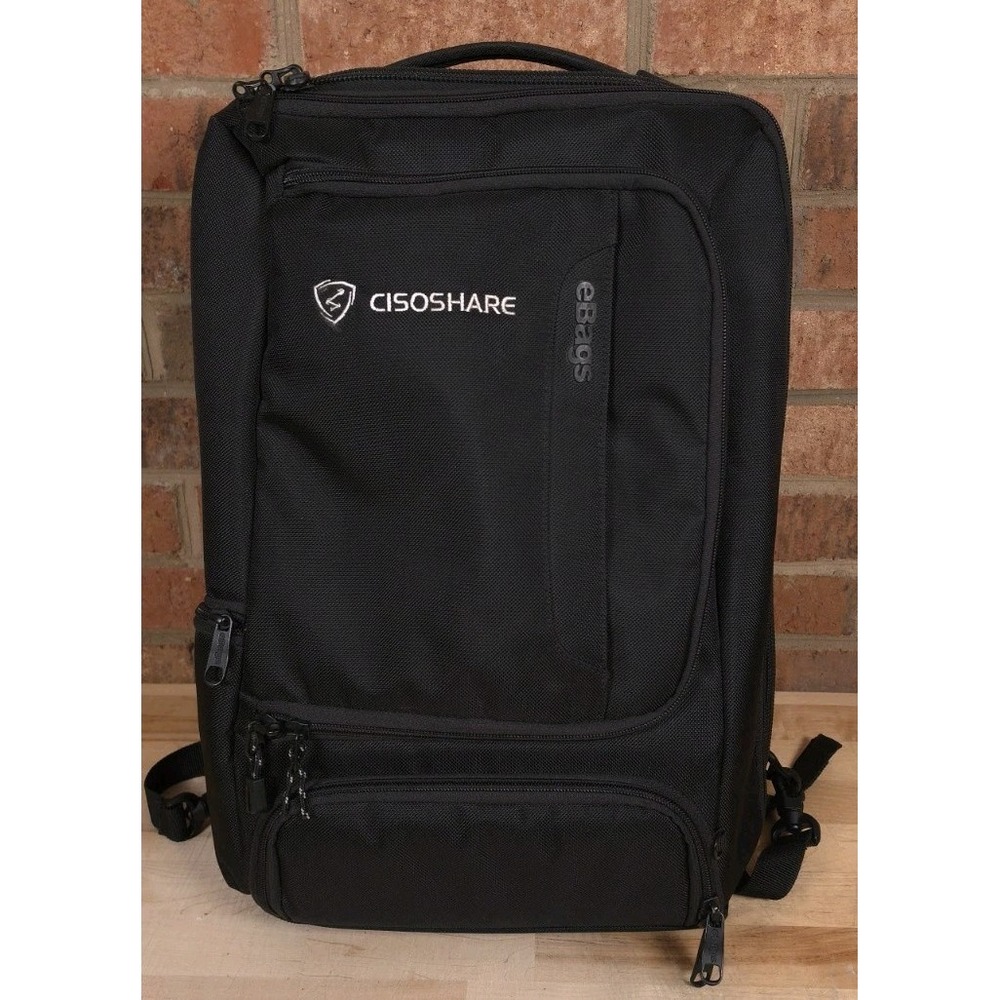 eBags Professional Slim Laptop Backpack Black Travel Bag EB2146-16